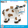 Cute Piggy Piggy Pig avec couvercle en bois